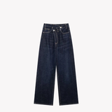 Jean Taille Haute à Coupe Large Croisée — Civolé