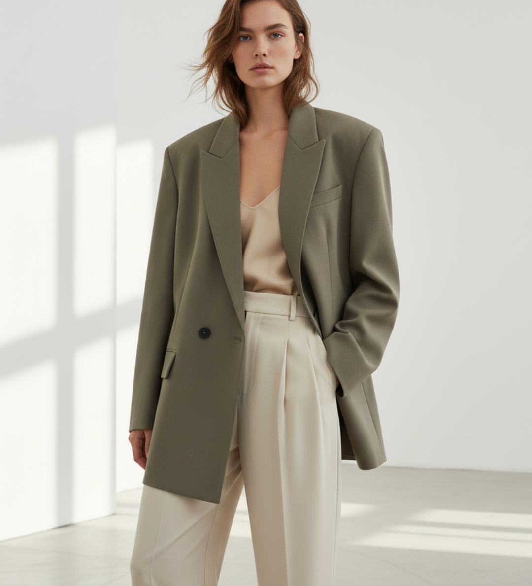 Blazer Tailleur Oversize Structuré — Civolé