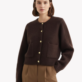 Cardigan en Laine Douce à Boutons Dorés — Civolé