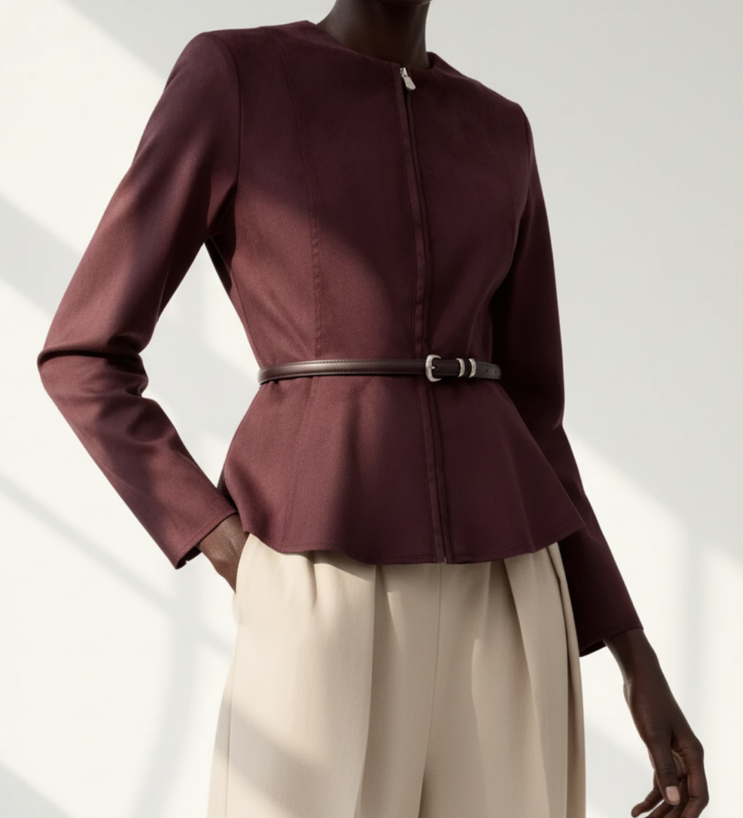 Veste Cintrée à Ceinture Minimaliste — Civolé