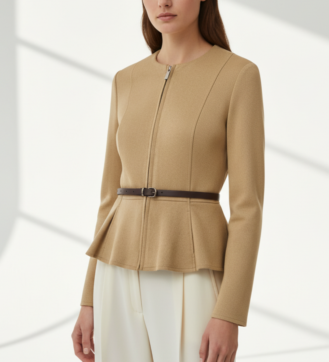 Veste Cintrée à Ceinture Minimaliste — Civolé