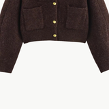 Cardigan en Laine Douce à Boutons Dorés — Civolé